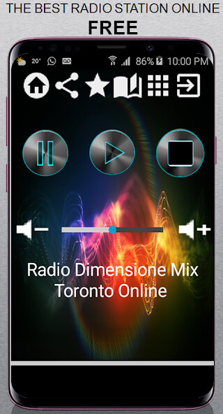 Run android online APK Radio Dimensione Mix Toronto Online CA App Radio F from MyAndroid or emulate Radio Dimensione Mix Toronto Online CA App Radio F using MyAndroid