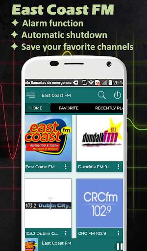 Run android online APK Radio East Coast FM Ireland from MyAndroid or emulate Radio East Coast FM Ireland using MyAndroid