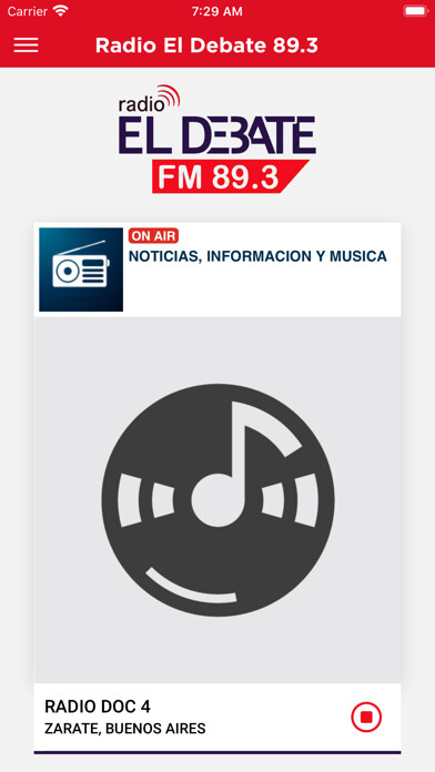 Emulate iPhone app Radio El Debate 89.3 using MyAndroid Emulate iPhone app Radio El Debate 89.3 using MyAndroid