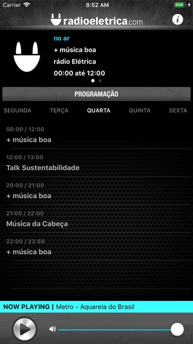 Emulate iPhone app Radio Eletrica using MyAndroid