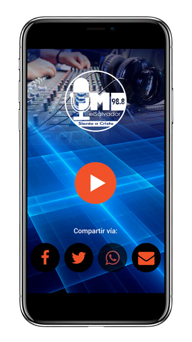 Emulate iPhone app Radio El Salvador 98.8 FM using MyAndroid