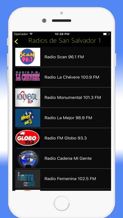 Emulate iPhone app Radio El Salvador FM - Live Radios Stations Online using MyAndroid