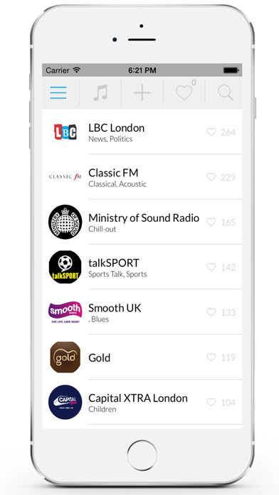 Emulate iPhone app Radio England - English using MyAndroid Emulate iPhone app Radio England - English using MyAndroid