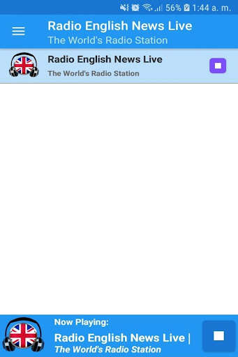 Run android online APK Radio English News Live App from MyAndroid or emulate Radio English News Live App using MyAndroid
