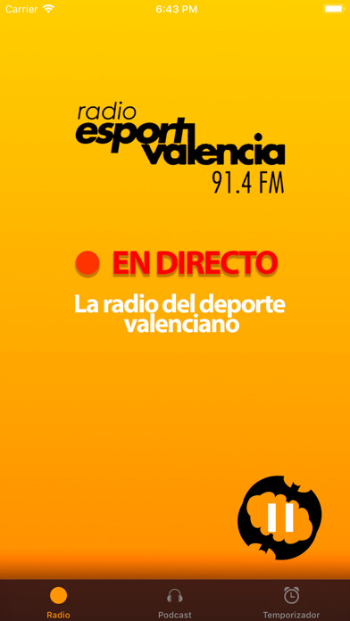 Emulate iPhone app Radio Esport Valencia using MyAndroid Emulate iPhone app Radio Esport Valencia using MyAndroid