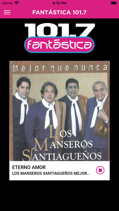 Emulate iPhone app Radio Fantastica 101.7 using MyAndroid