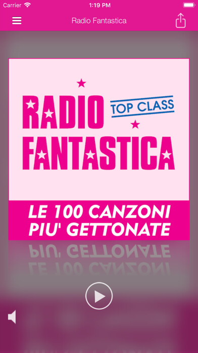 Emulate iPhone app Radio Fantastica using MyAndroid