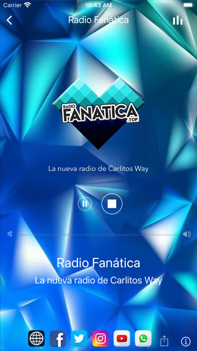 Emulate iPhone app Radio Fanática Top using MyAndroid Emulate iPhone app Radio Fanática Top using MyAndroid