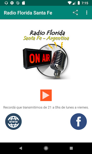 Run android online APK Radio Florida Santa Fe from MyAndroid or emulate Radio Florida Santa Fe using MyAndroid