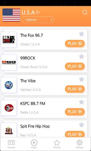 Emulate Android APK Radio FM  - Free Radio America FM Channel