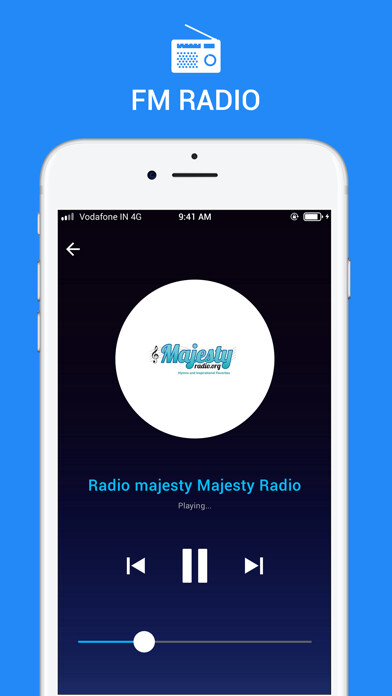 Emulate iPhone app Radio : FM Music Player using MyAndroid