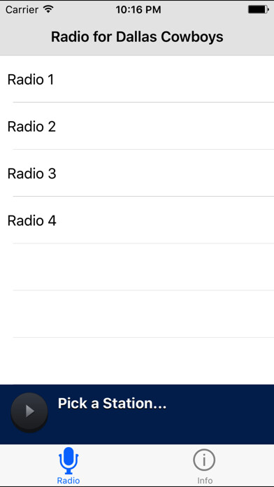 Emulate iPhone app Radio for Dallas Cowboys using MyAndroid Emulate iPhone app Radio for Dallas Cowboys using MyAndroid