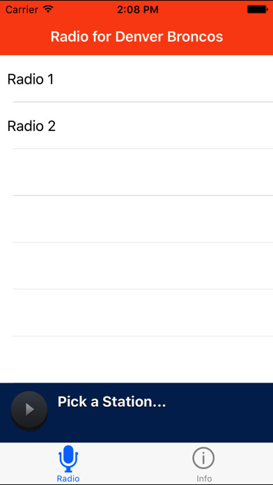 Emulate iPhone app Radio for Denver Broncos using MyAndroid Emulate iPhone app Radio for Denver Broncos using MyAndroid