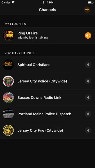 Emulate iPhone app Radio for Zello using MyAndroid