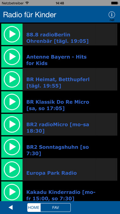 Emulate iPhone app Radio für Kinder using MyAndroid Emulate iPhone app Radio für Kinder using MyAndroid