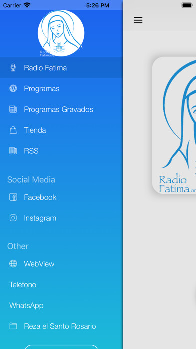 Emulate iPhone app Radio Fátima using MyAndroid Emulate iPhone app Radio Fátima using MyAndroid