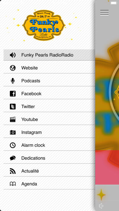 Emulate iPhone app Radio Funk Funky Pearls using MyAndroid