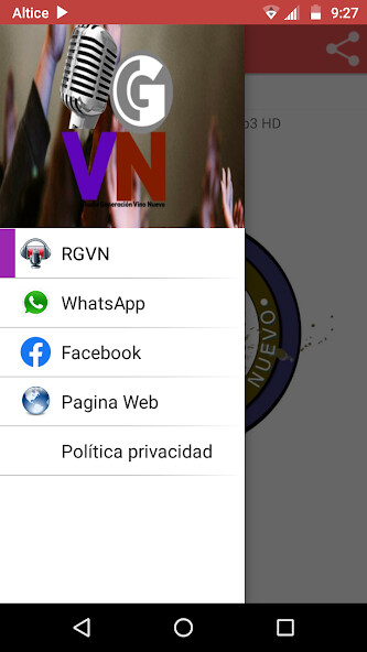 Run android online APK Radio Generación Vino Nuevo from MyAndroid or emulate Radio Generación Vino Nuevo using MyAndroid