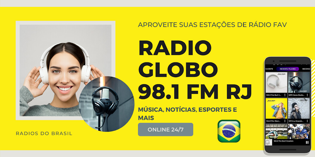 Run android online APK Radio Globo 98.1 Fm RJ Brasil from MyAndroid or emulate Radio Globo 98.1 Fm RJ Brasil using MyAndroid Run android online APK Radio Globo 98.1 Fm RJ Brasil from MyAndroid or emulate Radio Globo 98.1 Fm RJ Brasil using MyAndroid