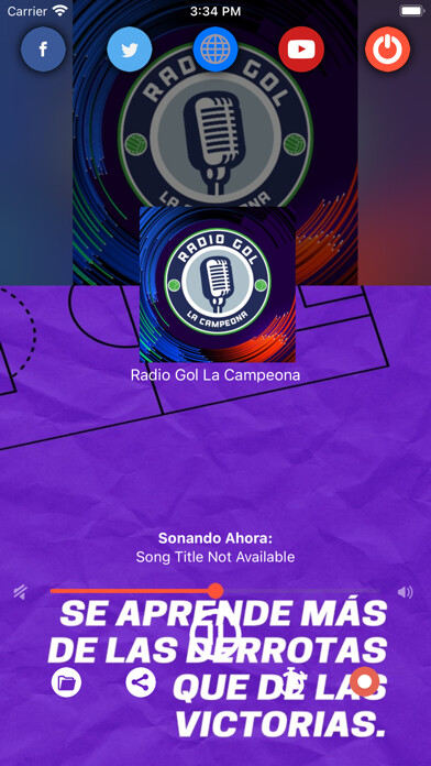 Emulate iPhone app Radio Gol La Campeona using MyAndroid Emulate iPhone app Radio Gol La Campeona using MyAndroid