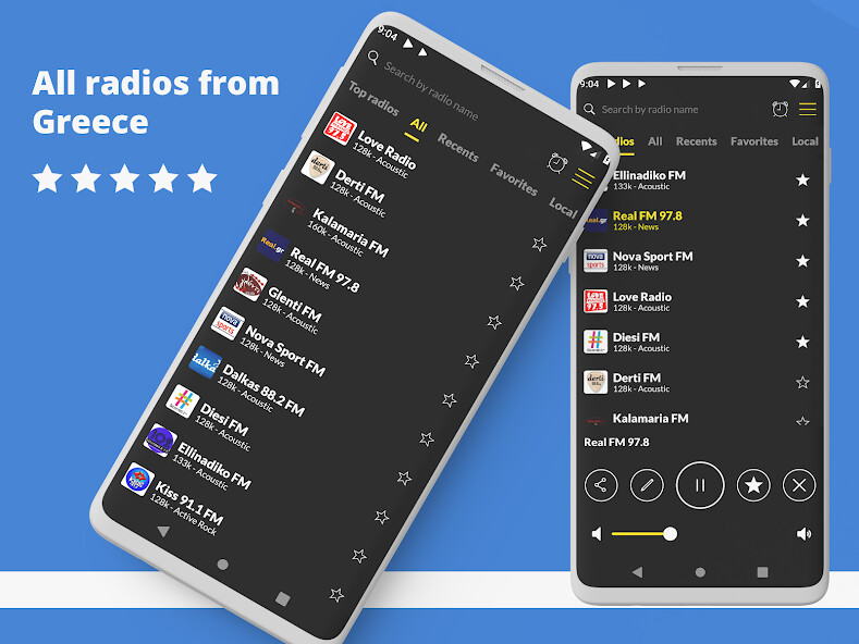 Run android online APK Radio Greece FM online from MyAndroid or emulate Radio Greece FM online using MyAndroid