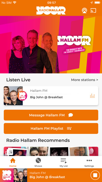 Emulate iPhone app Radio Hallam using MyAndroid Emulate iPhone app Radio Hallam using MyAndroid