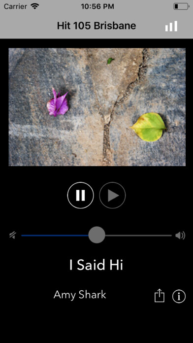 Emulate iPhone app Radio Hit 105 Brisbane using MyAndroid