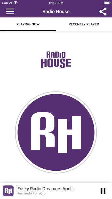 Emulate iPhone app Radio House using MyAndroid