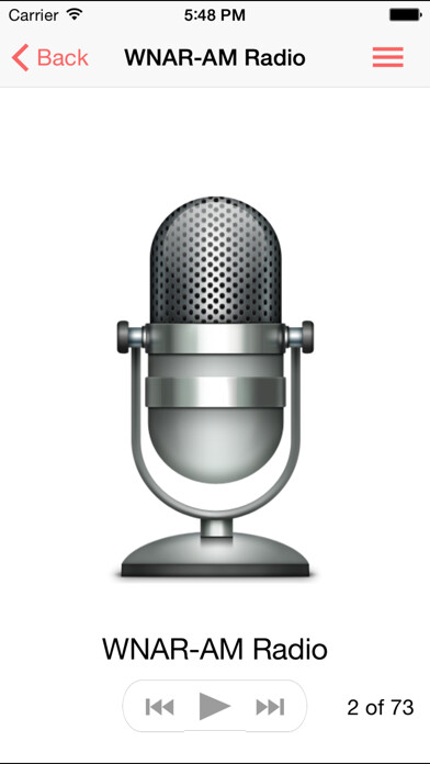 Emulate iPhone app RadioIn using MyAndroid