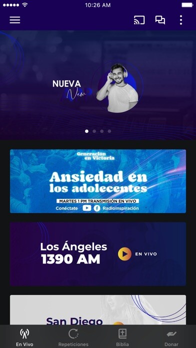Emulate iPhone app Radio Inspiracion AM using MyAndroid Emulate iPhone app Radio Inspiracion AM using MyAndroid