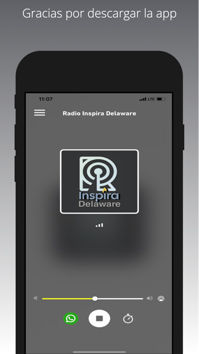 Emulate iPhone app Radio Inspira Delaware using MyAndroid