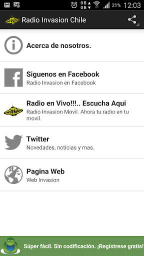 Run android online APK Radio Invasion Movil from MyAndroid or emulate Radio Invasion Movil using MyAndroid Run android online APK Radio Invasion Movil from MyAndroid or emulate Radio Invasion Movil using MyAndroid
