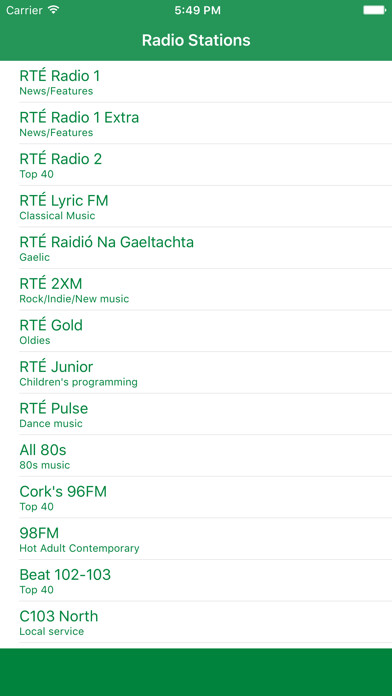 Emulate iPhone app Radio Ireland FM - Stream and listen to live online music, news channel and raidió show with Irish streaming station player using MyAndroid Emulate iPhone app Radio Ireland FM - Stream and listen to live online music, news channel and raidió show with Irish streaming station player using MyAndroid