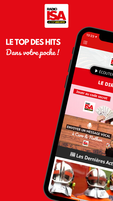 Emulate iPhone app Radio Isa - Le Top des Hits using MyAndroid