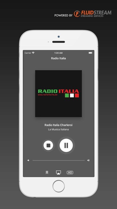 Emulate iPhone app Radio Italia Charleroi using MyAndroid Emulate iPhone app Radio Italia Charleroi using MyAndroid