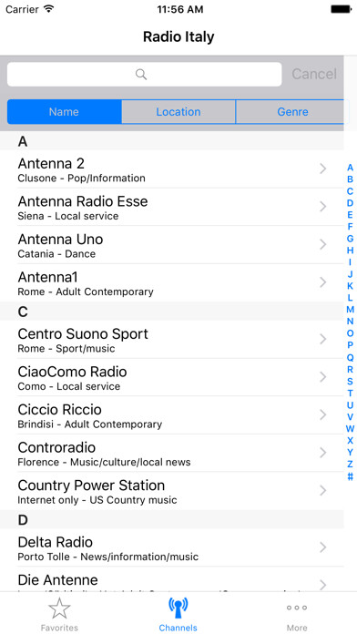 Emulate iPhone app Radio Italy using MyAndroid Emulate iPhone app Radio Italy using MyAndroid