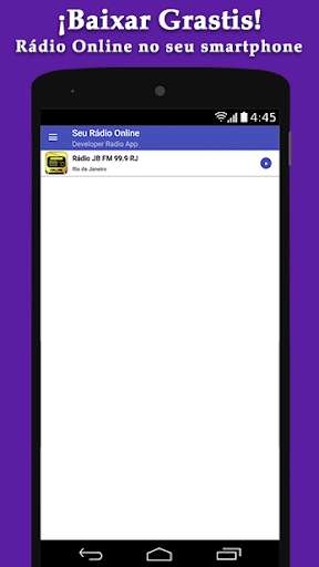 Run android online APK Radio JB FM 99.9 Rio - Radio Online from MyAndroid or emulate Radio JB FM 99.9 Rio - Radio Online using MyAndroid