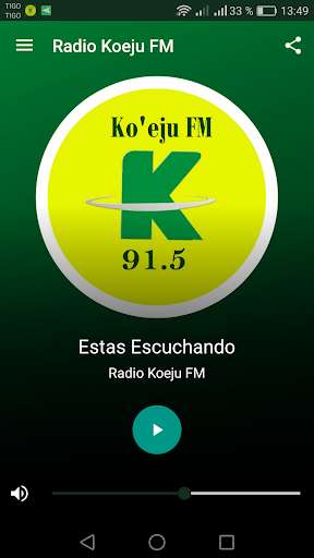 Run android online APK Radio Koeju FM Paraguay from MyAndroid or emulate Radio Koeju FM Paraguay using MyAndroid