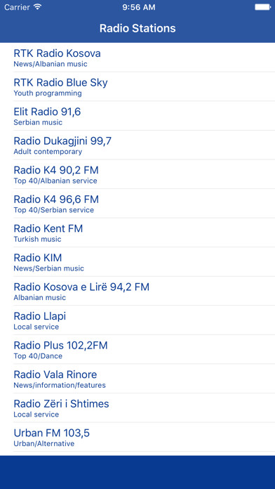 Emulate iPhone app Radio Kosovo FM - Streaming and listen to live online music, news show and Kosovar charts muzikë using MyAndroid Emulate iPhone app Radio Kosovo FM - Streaming and listen to live online music, news show and Kosovar charts muzikë using MyAndroid