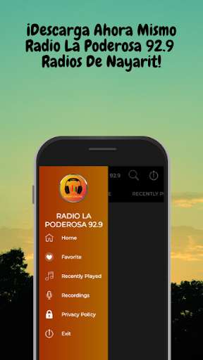 Run android online APK Radio La Poderosa 92.9 Nayarit from MyAndroid or emulate Radio La Poderosa 92.9 Nayarit using MyAndroid