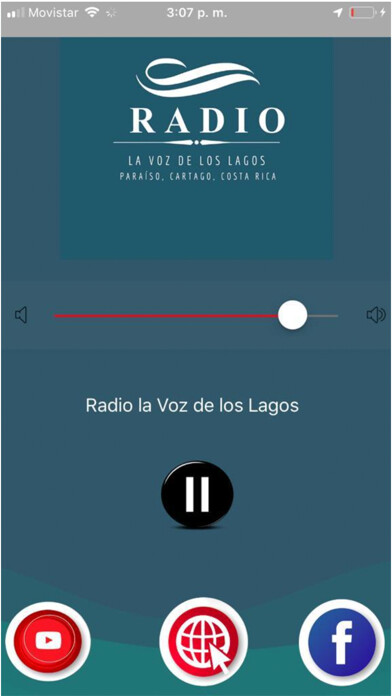 Emulate iPhone app Radio la Voz de los Lagos using MyAndroid