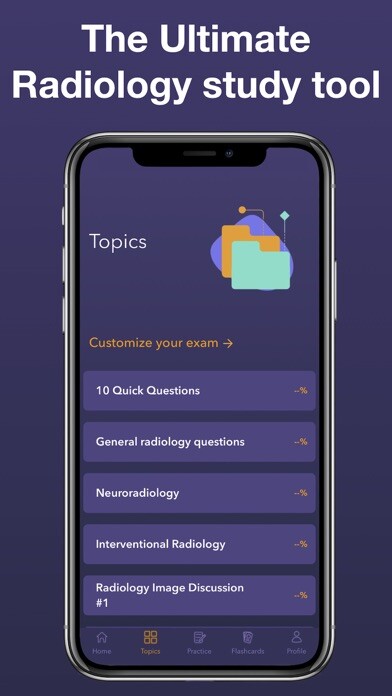 Emulate iPhone app Radiology Board Review 2023 using MyAndroid