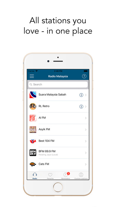 Emulate iPhone app Radio Malaysia - malay radio using MyAndroid Emulate iPhone app Radio Malaysia - malay radio using MyAndroid