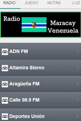Emulate Android APK Radio Maracay Venezuela