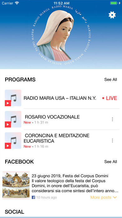 Emulate iPhone app Radio Maria Friends using MyAndroid