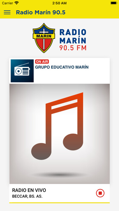 Emulate iPhone app Radio Marín 90.5 using MyAndroid Emulate iPhone app Radio Marín 90.5 using MyAndroid