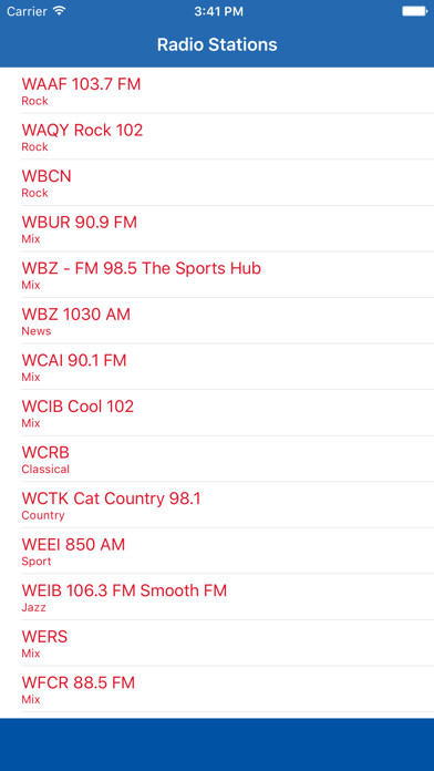 Emulate iPhone app Radio Massachusetts FM - Streaming and listen to live online music, news show and American charts from the USA using MyAndroid Emulate iPhone app Radio Massachusetts FM - Streaming and listen to live online music, news show and American charts from the USA using MyAndroid