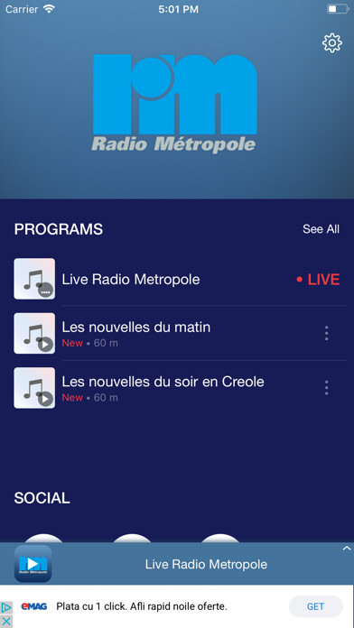 Emulate iPhone app Radio Metropole Haiti using MyAndroid Emulate iPhone app Radio Metropole Haiti using MyAndroid