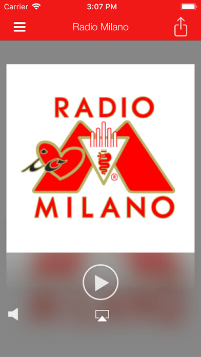 Emulate iPhone app Radio Milano using MyAndroid