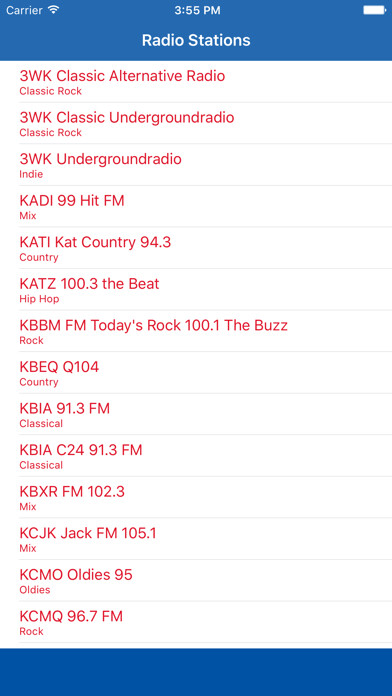 Emulate iPhone app Radio Missouri FM - Streaming and listen to live online music, news show and American charts from the USA using MyAndroid Emulate iPhone app Radio Missouri FM - Streaming and listen to live online music, news show and American charts from the USA using MyAndroid